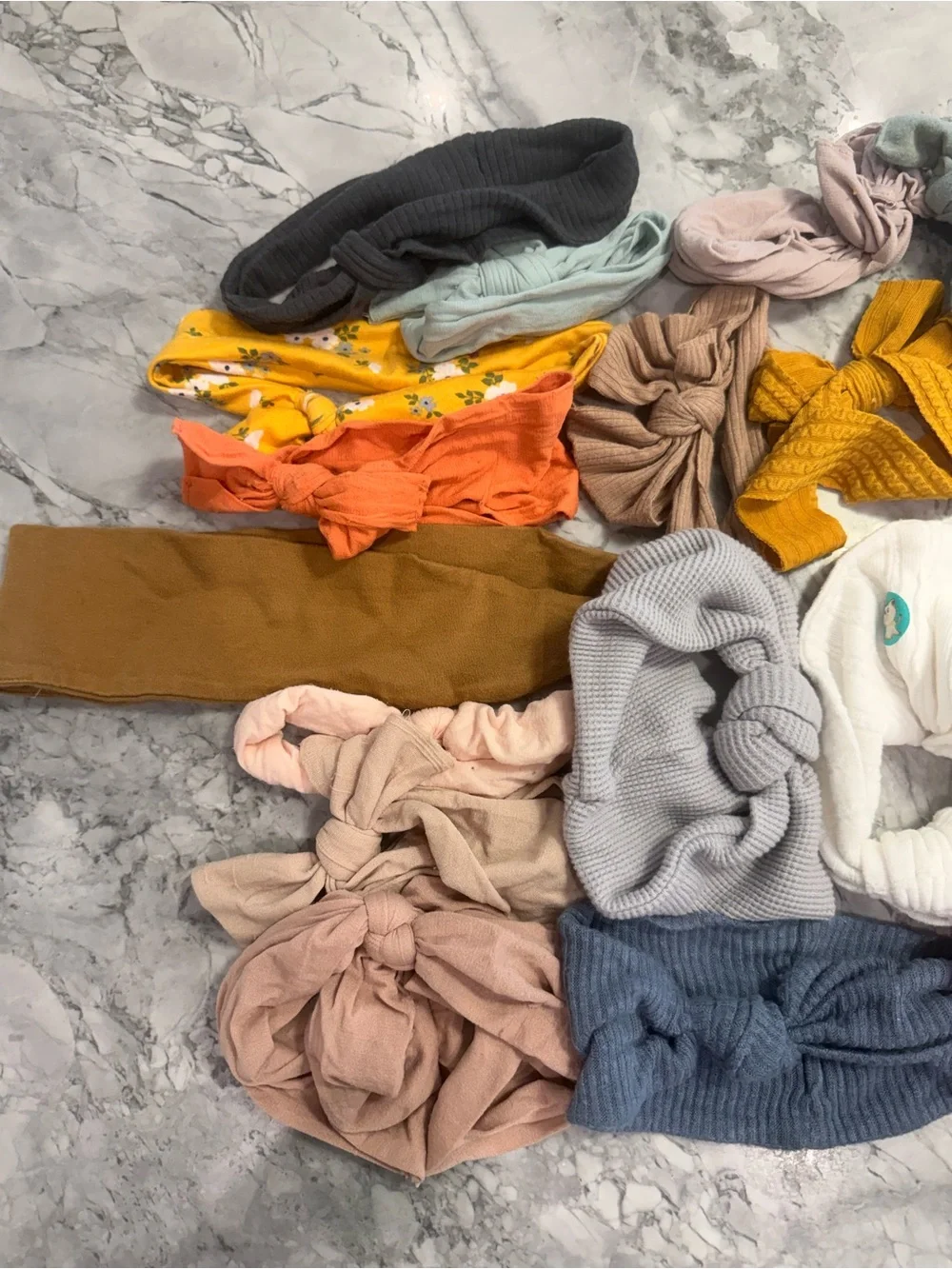 Giant collection of infant and toddler headbands and head wraps